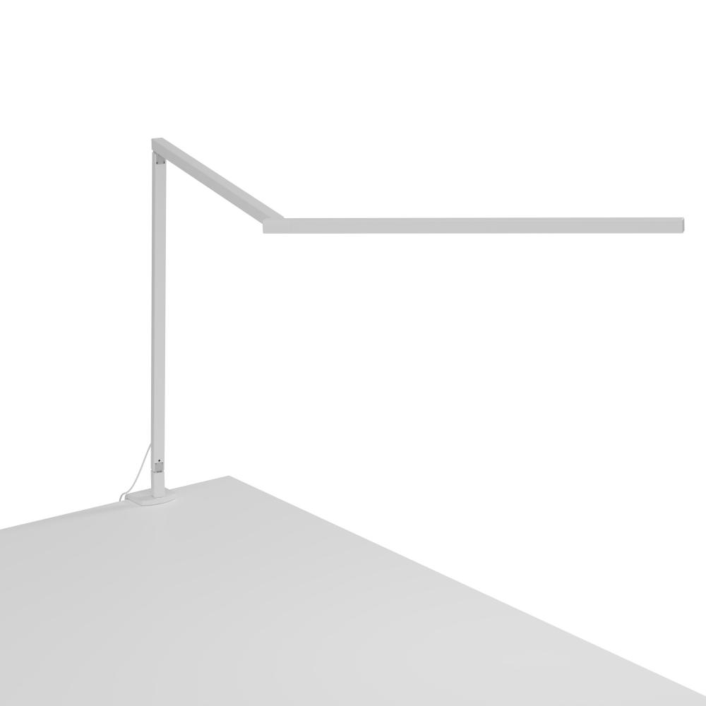 Koncept Lighting ZBD3000-D-MWT-2CL Z-Bar Desk Lamp Gen 4 (Daylight White Light; Matte White) with Desk Clamp 